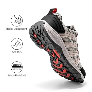 Amazon.com | NORTIV 8 Women's Hiking Shoes Lightweight